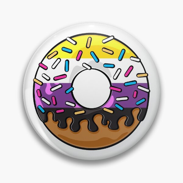 Artikelvorschau, LGBTQIA+ Donut (Nichtbinäre Flagge) entworfen und verkauft von Design Shed Cymru.