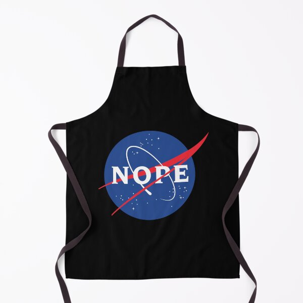 Item preview, NOPE - funny NASA logo parody (black) designed and sold by bantaam.