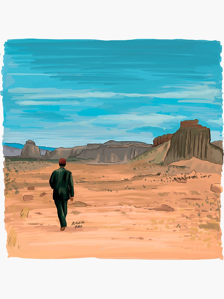 "Paris Texas Illustration by Burro " Sticker for Sale by FaragLima