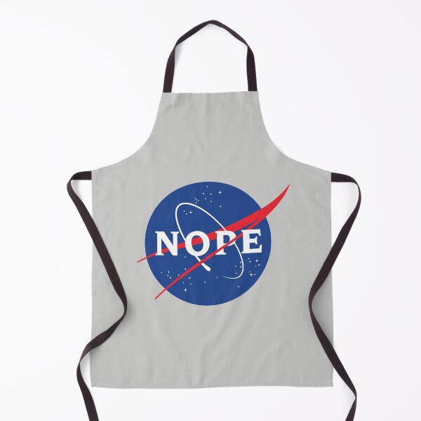 Item preview, NOPE - funny NASA logo parody (gray) designed and sold by bantaam.