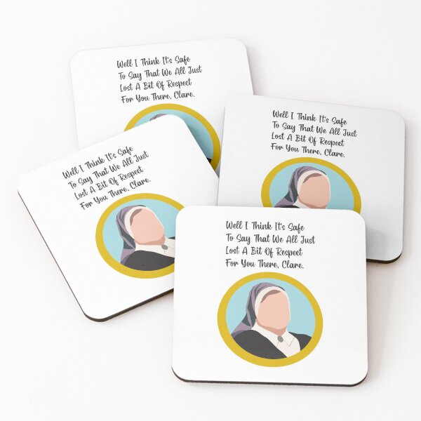 Derry Girls Sister Michael Quote Clare Coasters (Set of 4)