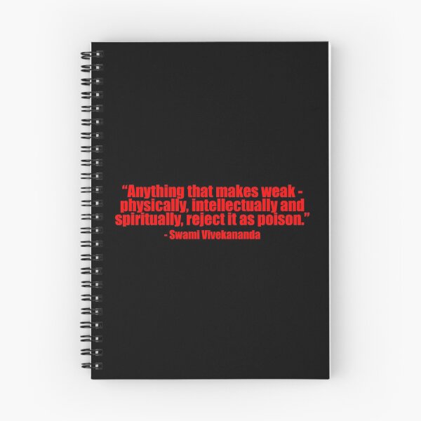 Item preview, Anything that makes weak - physically, intellectually and spiritually, reject it as poison - by Swami Vivekananda -  Motivational and inspirational Quote designed and sold by The-Meraki-Man.