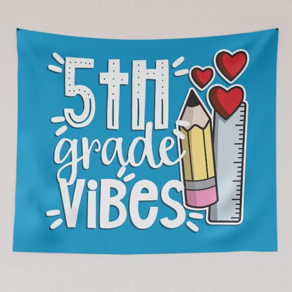 Item preview, Fifth (5th) Grade Vibes Cute Text and Graphic Design For Fifth Grader  designed and sold by NightGleam.