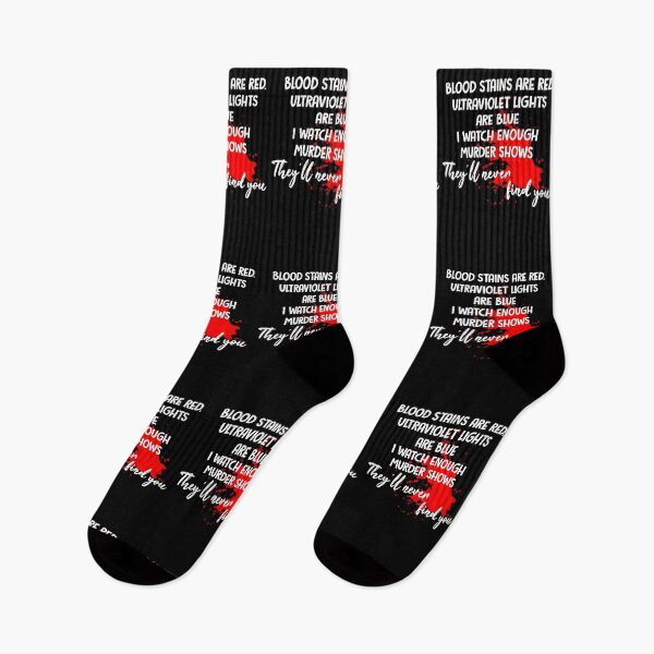 Item preview, Blood Stainsare Red Ultraviolet Lightsare Blue IWatch Enough Murder Shows Theyll Never Find You designed and sold by Kendra Jordan.