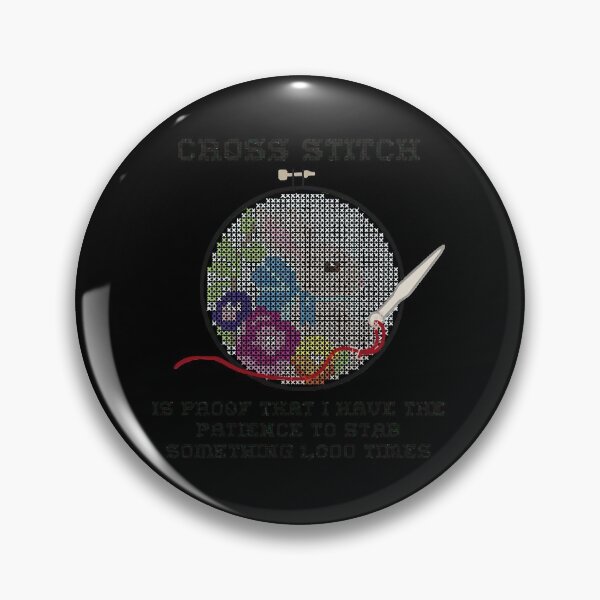 Item preview, Snarky Cross Stitch Bunny in A Hoop is Stabby   designed and sold by Randelsf.