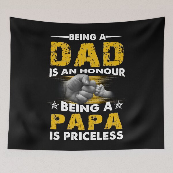Item preview, Being A Dad Is An Honor Being A Papa Is Priceless T-Shirt designed and sold by LanPhan.