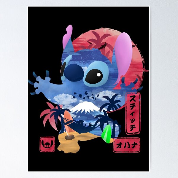 YHML Lilo and Stitch Poster de film Stitch abstrait pour cuisine, salle de  bain, chambre à coucher Décoration murale Impression sur toile 20,3 x 30,5  cm : : Cuisine et Maison