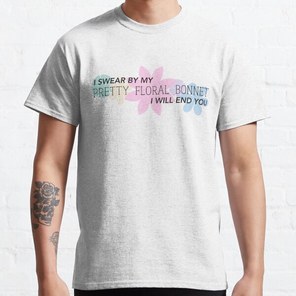 Pretty Floral Bonnet Classic T-Shirt