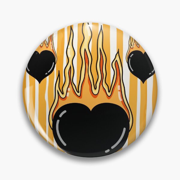 Item preview, Flames Burning Heart On Fire designed and sold by flofin.