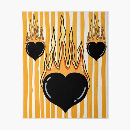 Wandbilder Brennendes Herz Redbubble