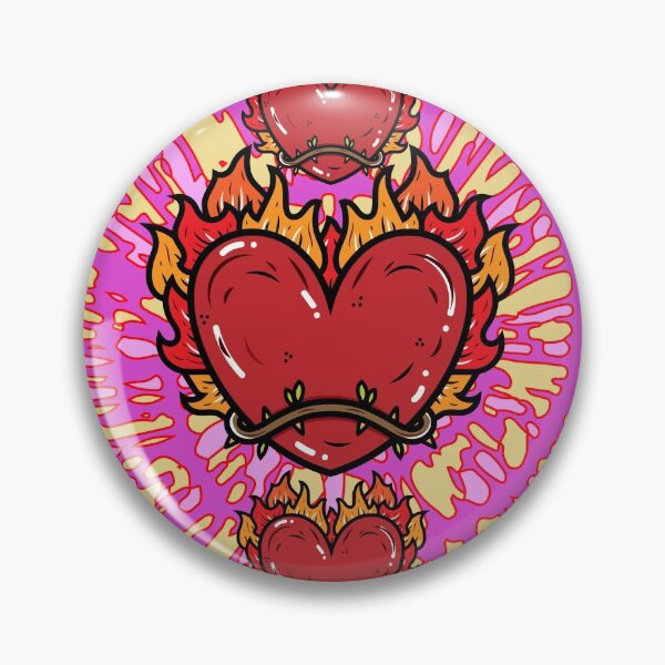 Item preview, Flames Burning Heart On Fire designed and sold by flofin.