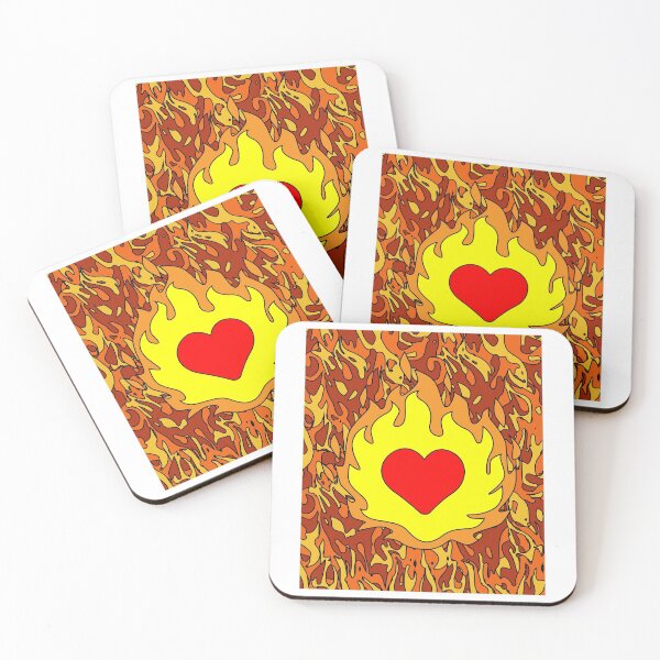 Item preview, Flames Burning Heart On Fire designed and sold by flofin.
