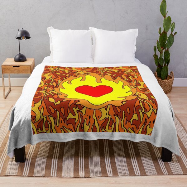 Item preview, Flames Burning Heart On Fire designed and sold by flofin.