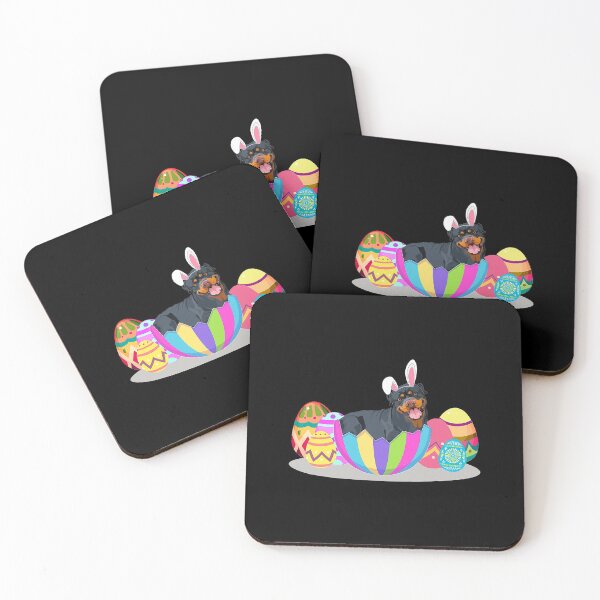 Item preview, Cute Easter Idea For Rottweiler Lovers With Easter Eggs designed and sold by RebeccaCBurton.