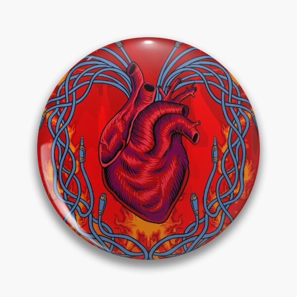 Item preview, Flames Burning Heart On Fire designed and sold by flofin.