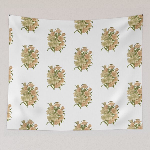 Item preview,  White and Pink aesthetic floral design designed and sold by Ila Mandlik.