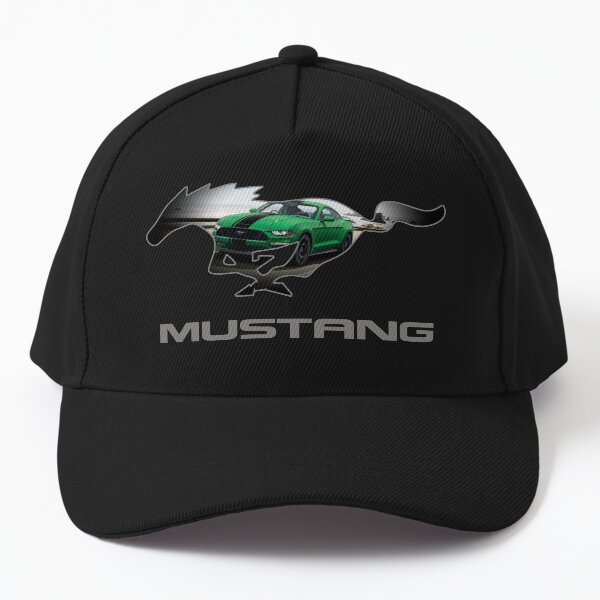 Aperçu de l'œuvre Conception de l'emblème du logo Ford Mustang GT (vert sur noir) créée et vendue par TheCartist.