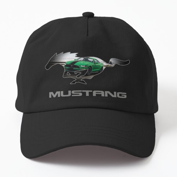 Aperçu de l'œuvre Conception de l'emblème du logo Ford Mustang GT (vert sur noir) créée et vendue par TheCartist.