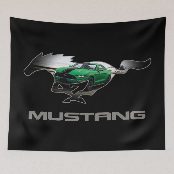 Item preview, Ford Mustang GT Logo Emblem Design (Green on Black) designed and sold by TheCartist.