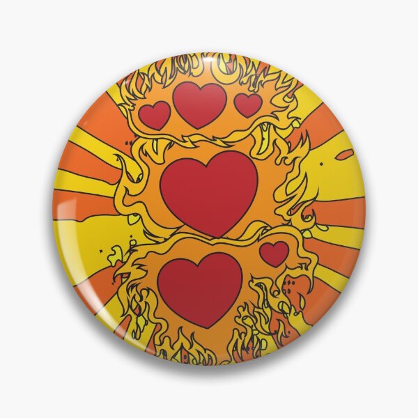 Item preview, Flames Burning Heart On Fire designed and sold by flofin.