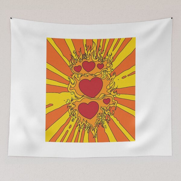 Item preview, Flames Burning Heart On Fire designed and sold by flofin.
