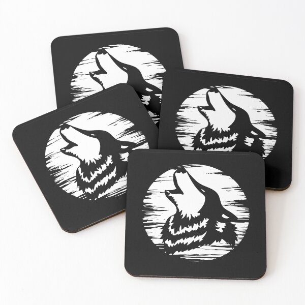 Item preview, Retro Wolfsilhouettes Wolves Nature designed and sold by flofin.