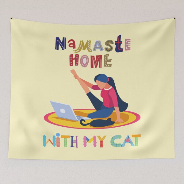 Item preview, Namaste At Home With My Cat designed and sold by Perceptible.