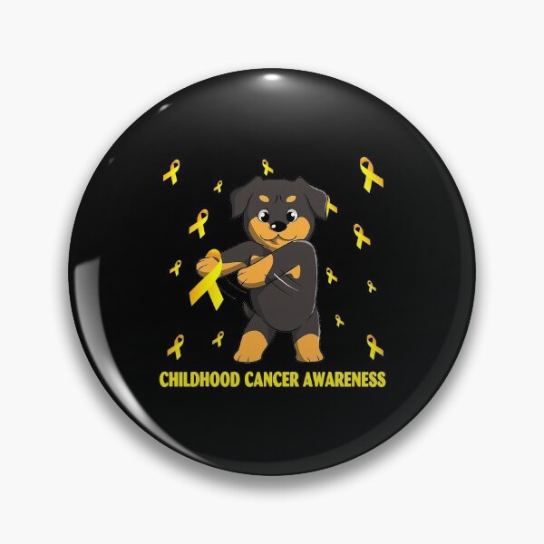 Item preview, Flossing Rottweiler Gold Ribbon Childhood Cancer Awareness designed and sold by RebeccaCBurton.
