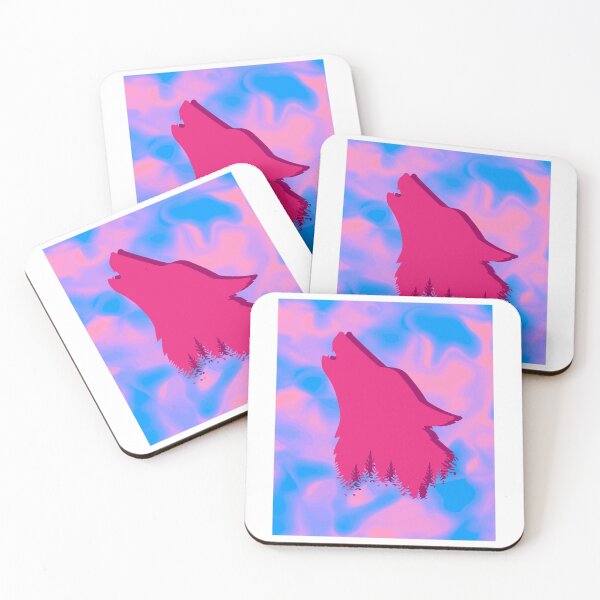 Item preview, Retro Wolfsilhouettes Wolves Nature designed and sold by flofin.
