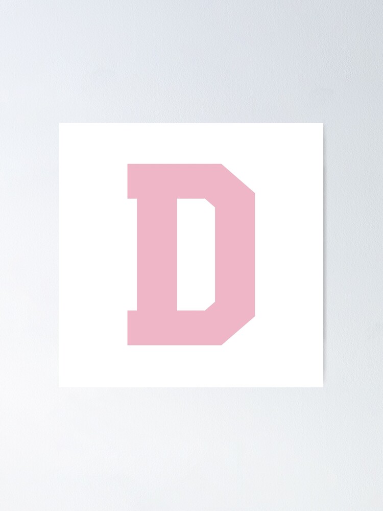 Light Pink Letter D | Sticker