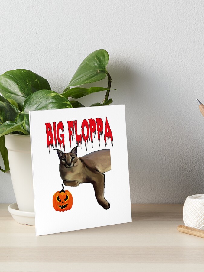 Big Floppa Art Board Prints for Sale