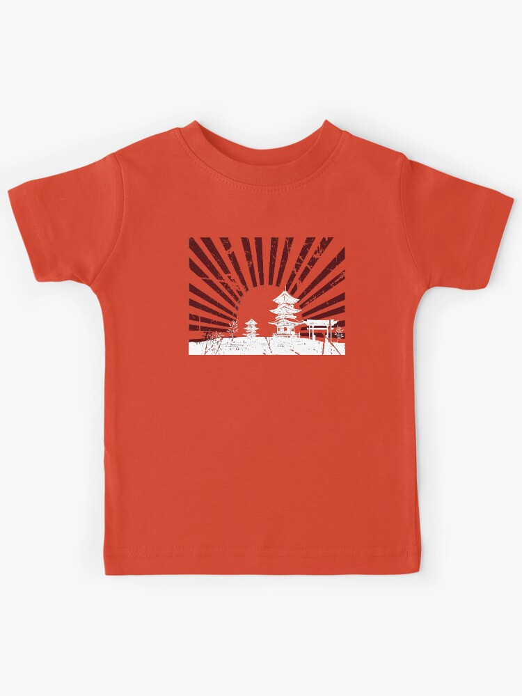 Japanese Temple Rising Sun