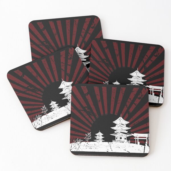 Item preview, Japanese Temple Rising Sun designed and sold by SoccaTamam.