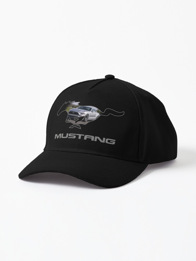 Mustang Cap Ford Design on Redbubble by GT TheCartist | Logo (Silver Sale Black)\