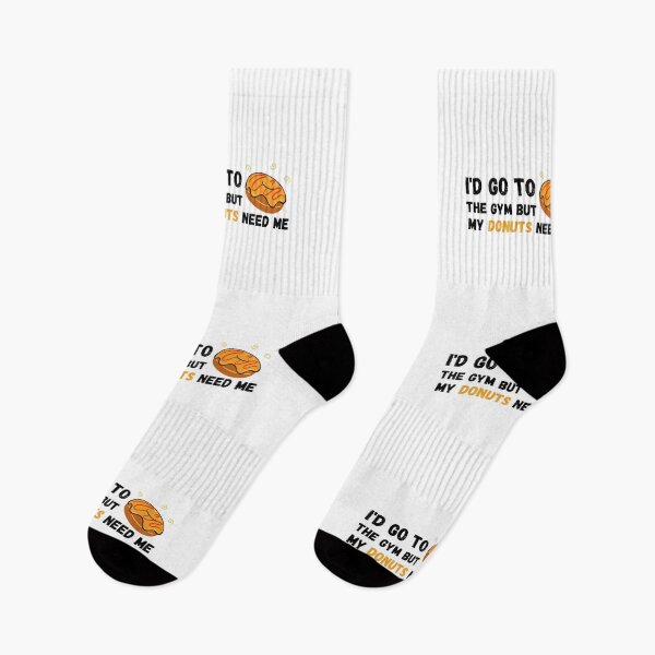 Item preview, I'd Go To The Gym But My Donuts Need Me Black - Funny Gym designed and sold by GymWearDepot.