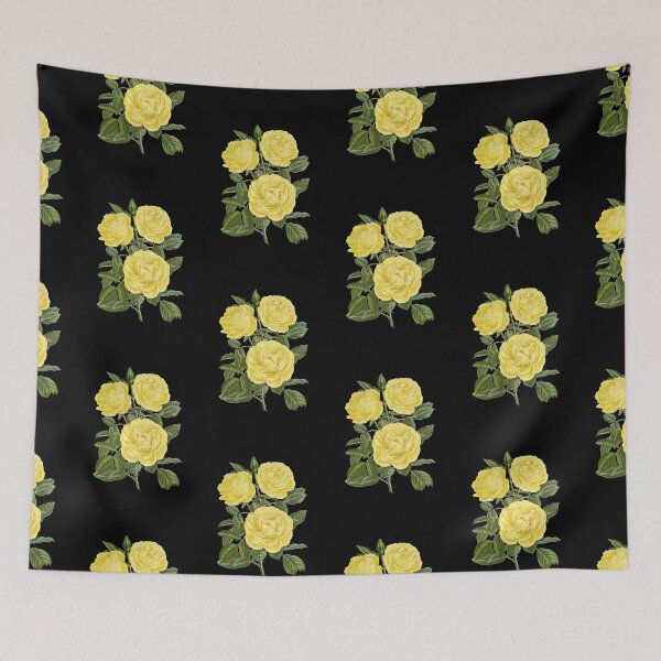 Item preview, Yellow aesthetic floral design designed and sold by Ila Mandlik.