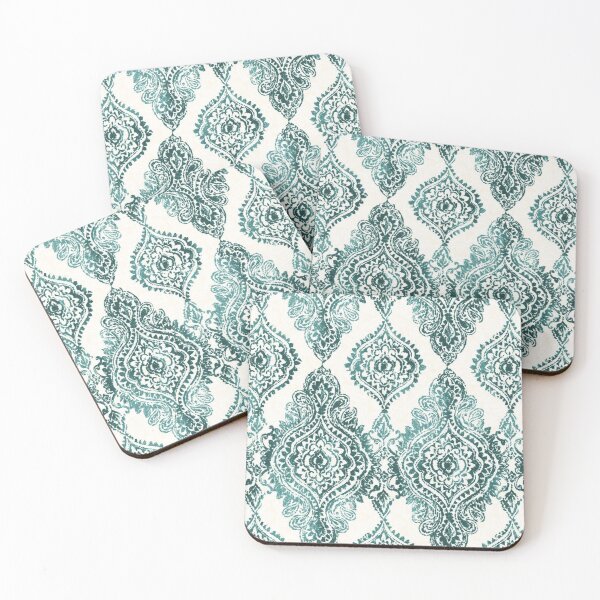 Item preview,  Green and White Bohemian Style Pattern designed and sold by Adrianach1.