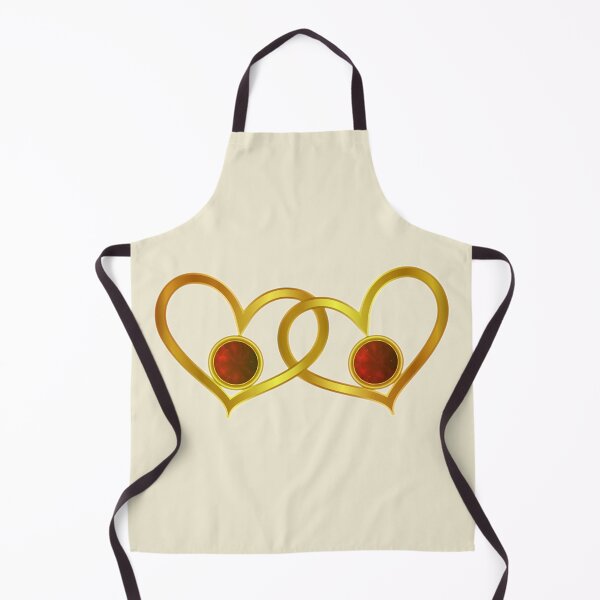 Item preview, Two Golden Hearts With Rubies Are Intertwined designed and sold by Phantasmal-2-do.