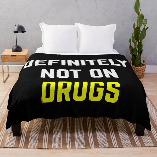 Item preview, DEFINITELY NOT ON DRUGS | Funny Party, Rave, Festival Club Humor Rave Music designed and sold by DesigonDesigner.
