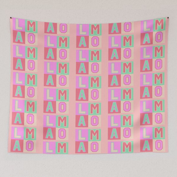 Item preview, LMAO | Pastel Retro | Typography designed and sold by rsty11.