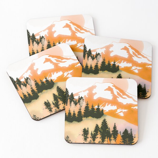 Item preview, orange mountain range designed and sold by Catherine  Milchard.