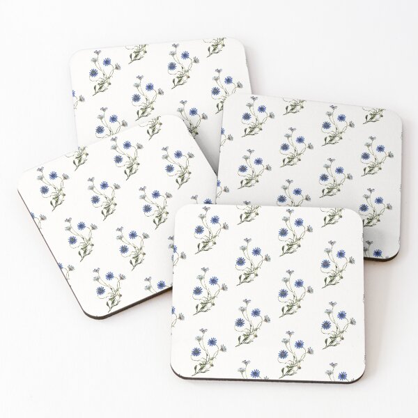 Item preview, Little blue aesthetic floral design designed and sold by Ila Mandlik.