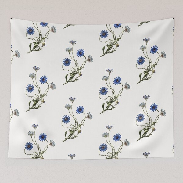 Item preview, Little blue aesthetic floral design designed and sold by Ila Mandlik.