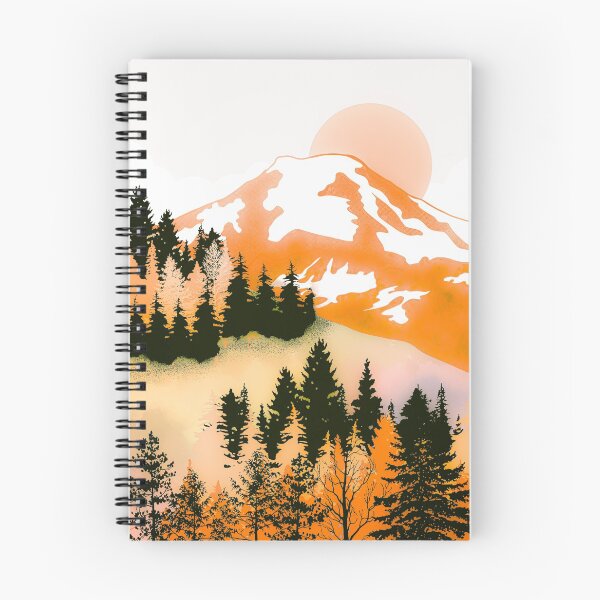 Item preview, orange mountain range designed and sold by Catherine  Milchard.