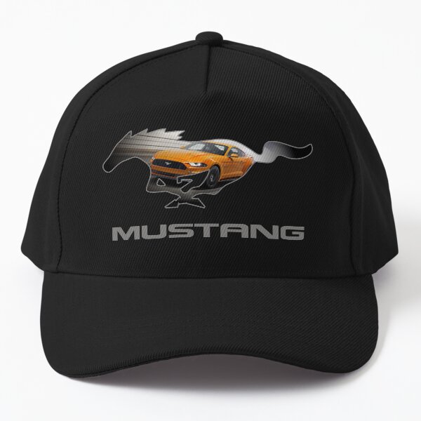 Item preview, Ford Mustang GT Logo Emblem Design (Orange on Black) designed and sold by TheCartist.