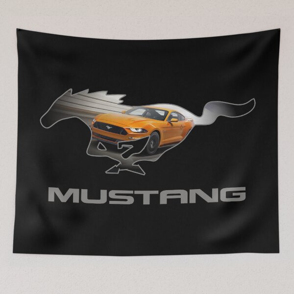 Item preview, Diseño del emblema del logotipo de Ford Mustang GT (naranja sobre negro) designed and sold by TheCartist.