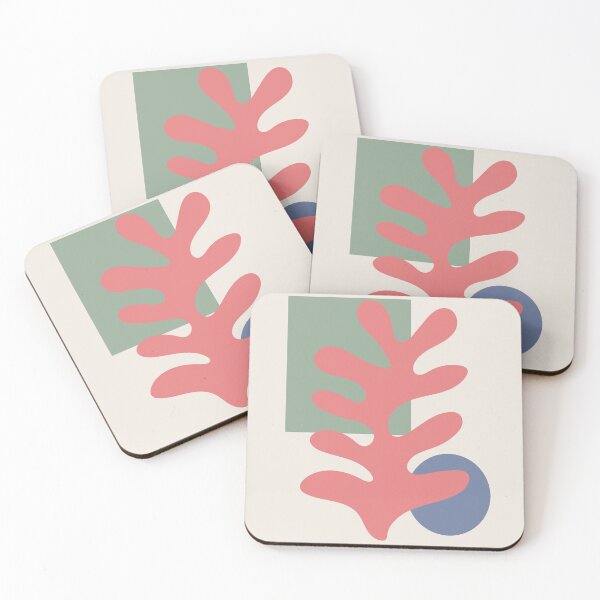 Item preview, Henri Matisse Flower and back, Paper Decoupes Art blue & green, Matisse Cutout's, Matisse Flower designed and sold by re-make-.