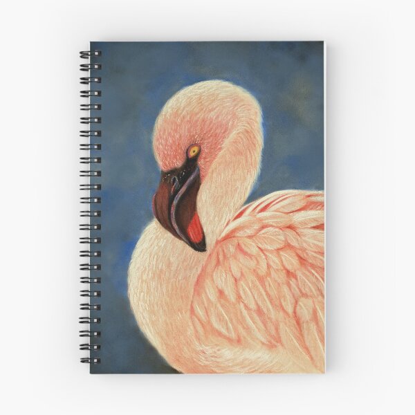 Item preview, Pink Flamingo with a Blue Background designed and sold by JulieSouster.