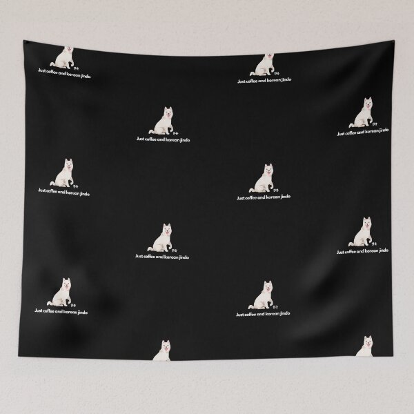 Item preview, Just coffee and korean jindo designed and sold by Slickyvert.