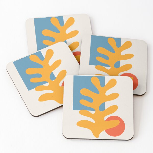 Item preview, Henri Matisse Flower and back, Papier Decoupes Art yellow, Matisse Cutout's, Matisse Flower designed and sold by re-make-.